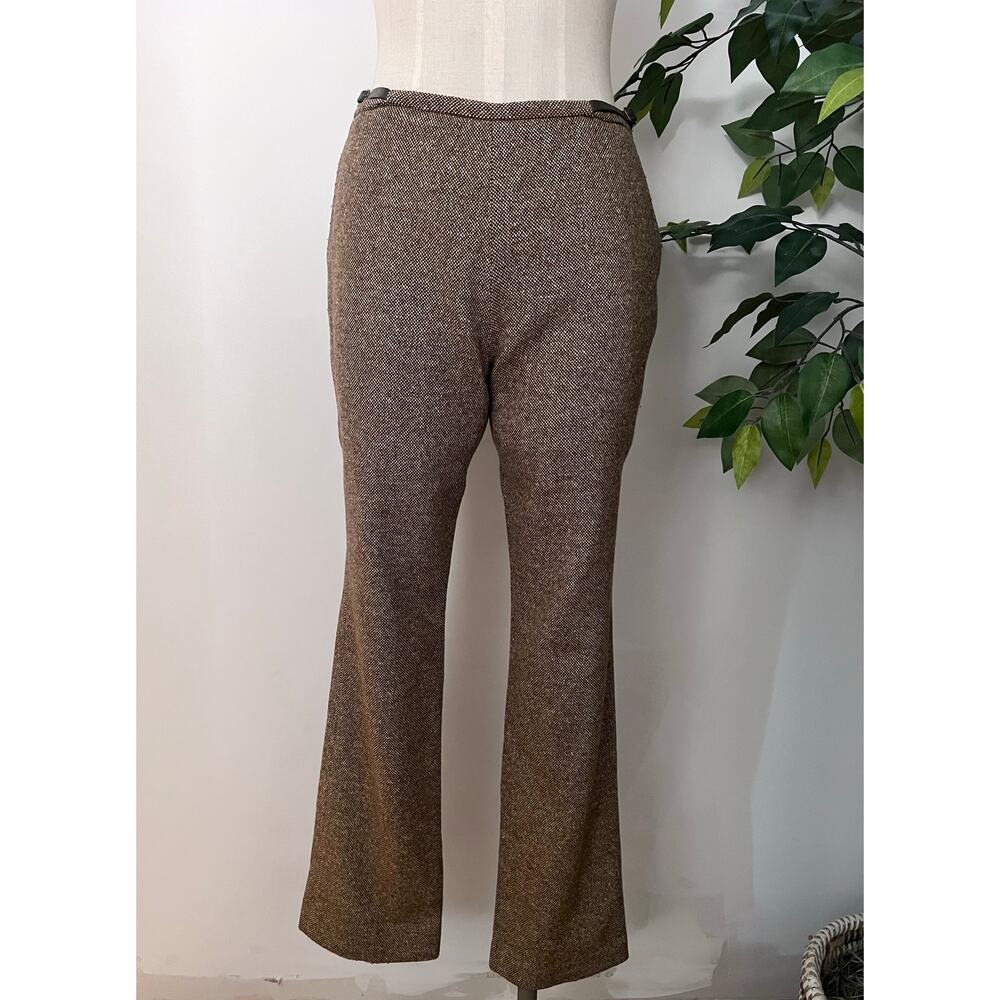 INC Vintage Womens Tweed Wool Blend Leg Trouser Pants Size 4 Petite